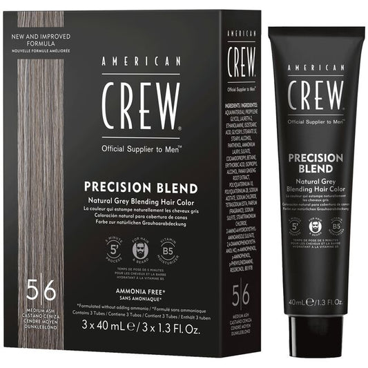 American Crew Precision Blend Hair Dye, Medium Ash, 1.35oz, 3 Ct