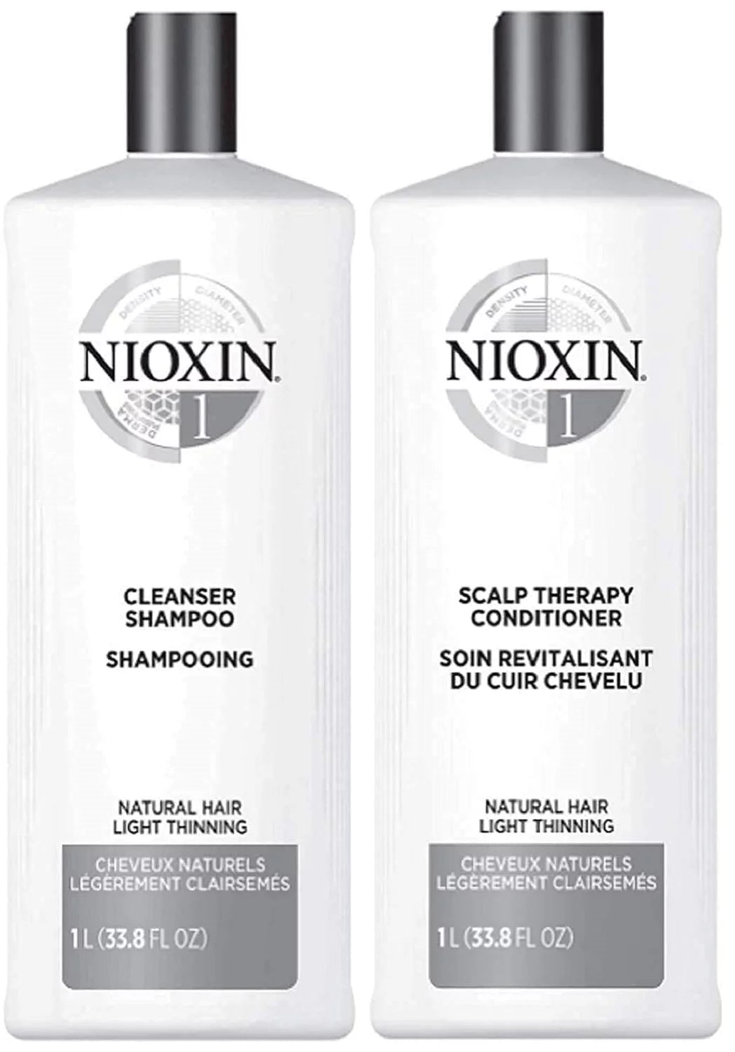 Nioxin System 1 Cleanser Shampoo & Scalp Therapy, 33.8oz