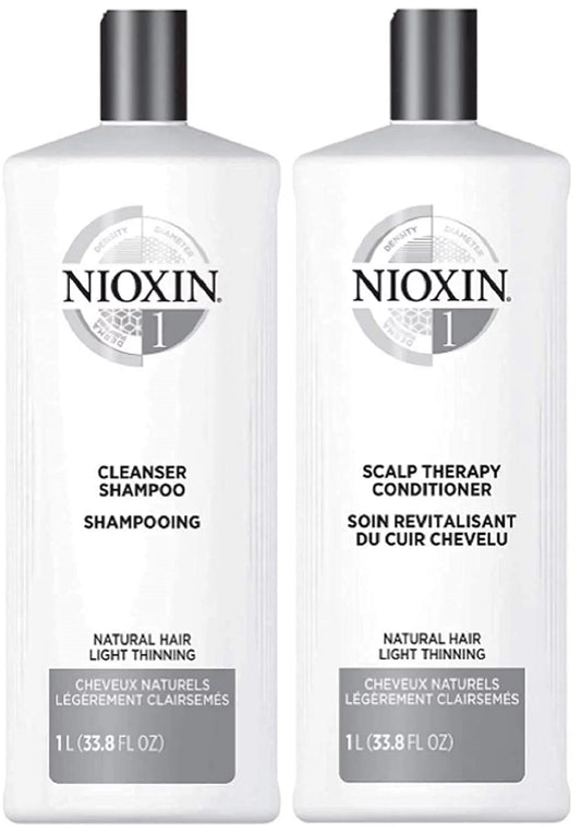 Nioxin System 1 Cleanser Shampoo & Scalp Therapy, 33.8oz