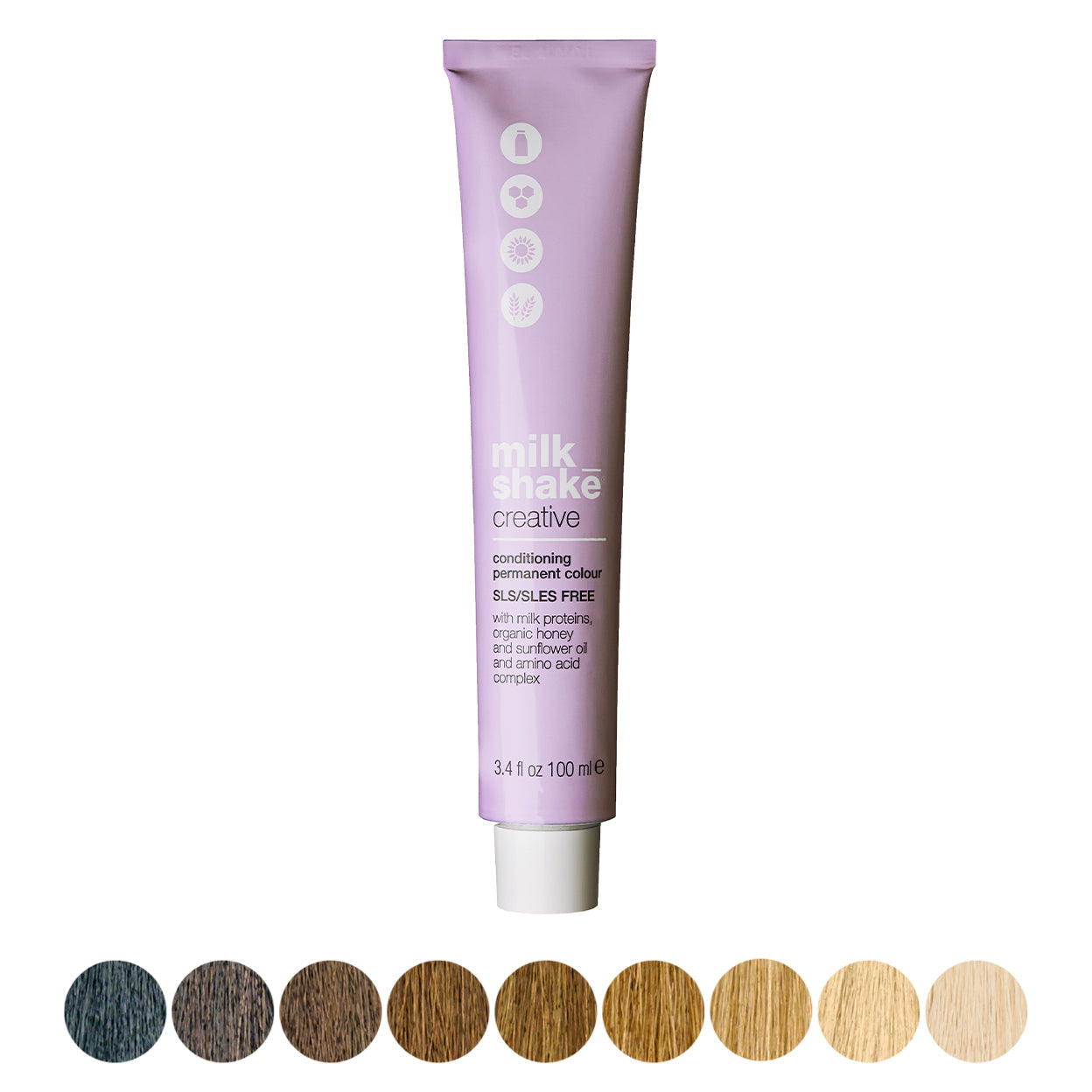 Milk Shake Creative Permanent Hair Color 3.4oz (Levels 1-6) by milk_shake - Professional Hair Color