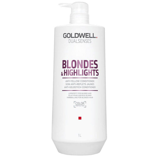 Goldwell DualSenses Blonde & Highlights Anti-Yellow Conditioner - Goldwell | View 2 | Hair Color USA