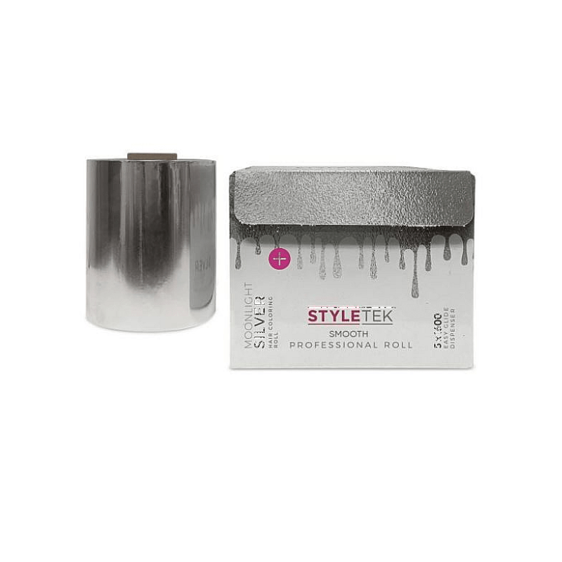 Styletek Moonlight Silver Smooth Foil Roll 5x1600 - StyleTek | Hair Color USA
