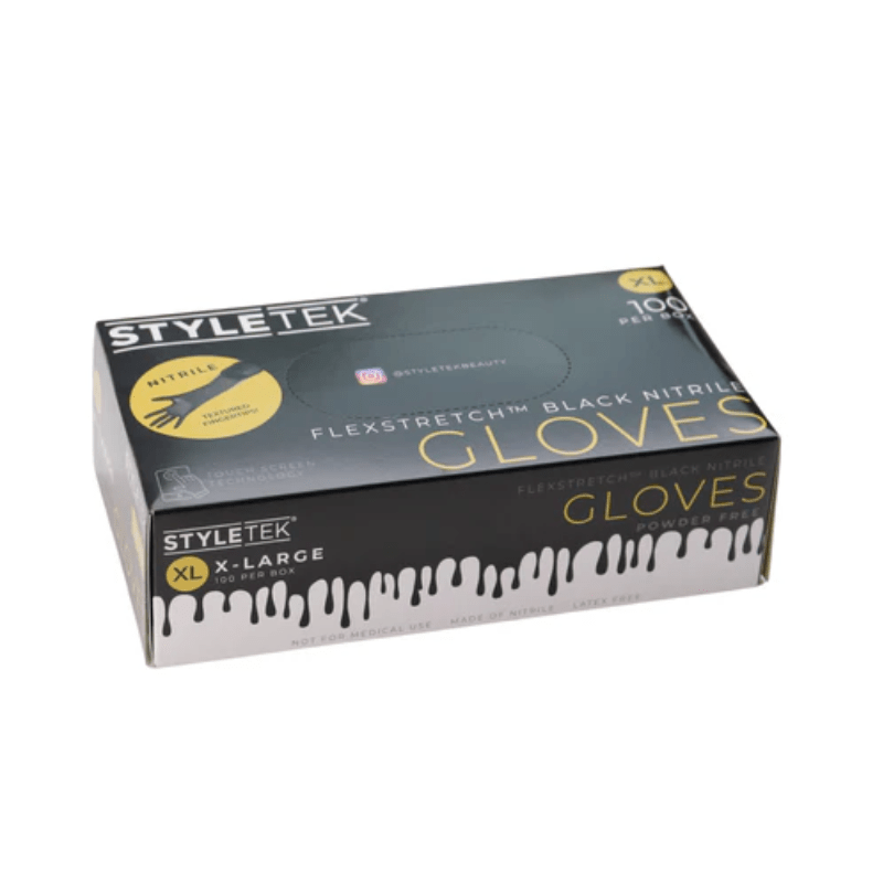 Styletek Black Nitrile Gloves 100pk - StyleTek | View 4 | Hair Color USA