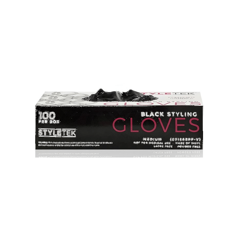 Styletek Black Powder Free Gloves 100ct - StyleTek | Hair Color USA