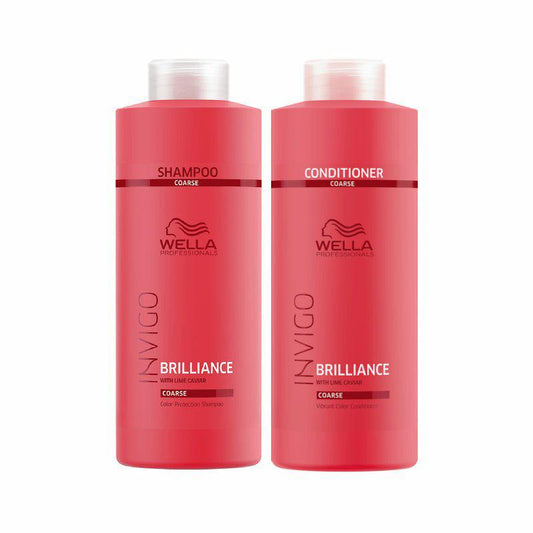 Wella Invigo Brilliance Shampoo & Conditioner Duo For Coarse Hair, 33.8oz