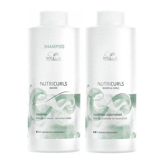 Wella Nutricurls Curls Shampoo & Conditioner for Waves & Curls 33.8 oz