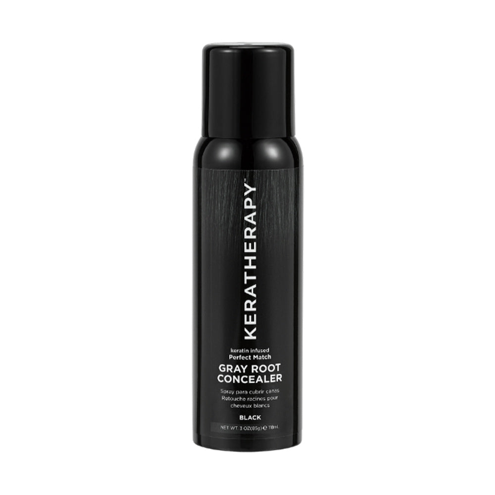 Keratherapy Perfect Match Gray Root Concealer - Black 3 oz