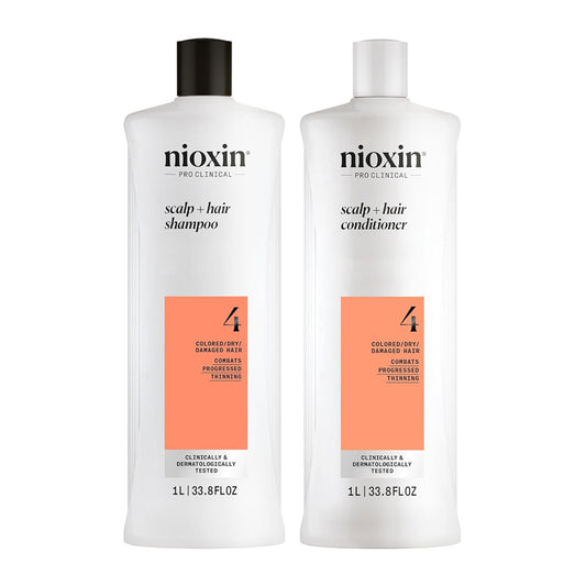 Nioxin System 4 Cleanser & Scalp Therapy 33.8oz Duo