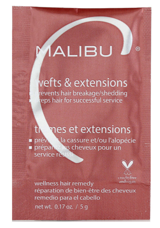 Malibu C Wefts & Extensions Wellness Hair Remedy Treatment 0.17 oz-HairColorUSA.com