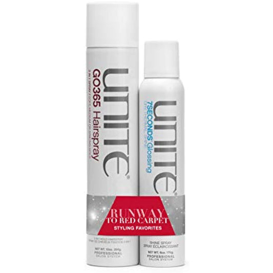 UNITE GO365 Hairspray 10 oz and 7SECONDS Glossing Spray 6 oz