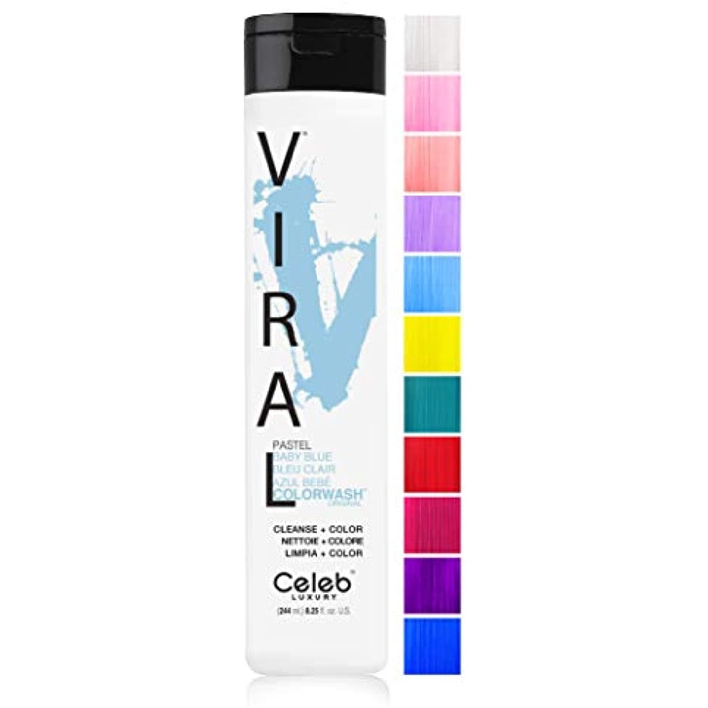 Celeb Luxury- Viral Baby Blue Color Wash Shampoo 8.25oz