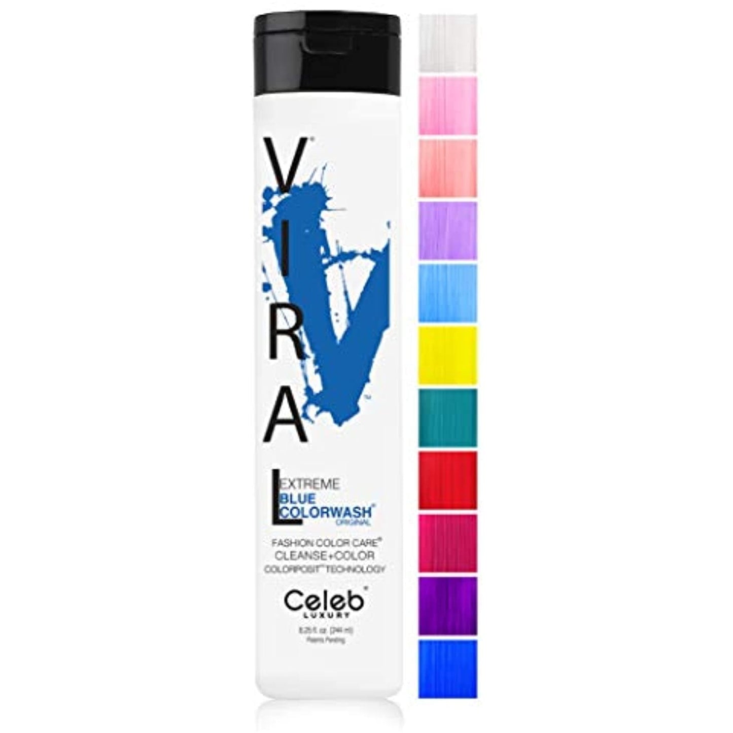 Celeb Luxury VIRAL COLORWASH, EXTREME BLUE, 8.25oz.