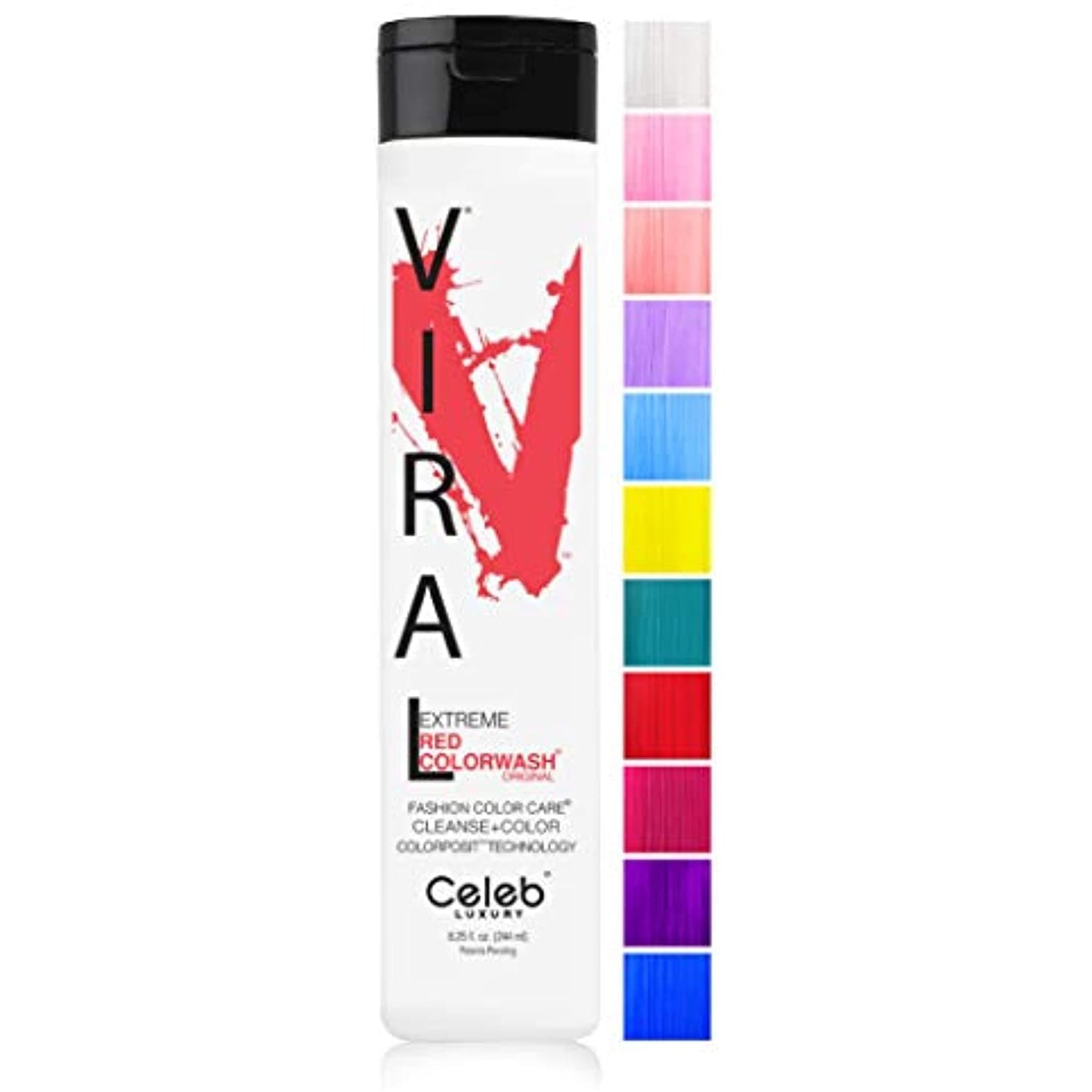 Celeb Luxury VIRAL COLORWASH, EXTREME RED, 8.25oz.