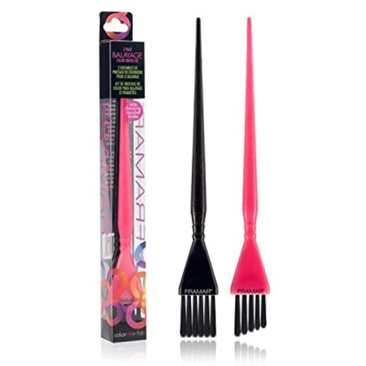 Framar 2pc Balayage Brush Set - Black, Pink-HairColorUSA.com