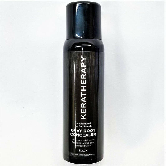 Keratherapy Perfect Match Gray Root Concealer - Black 3 oz