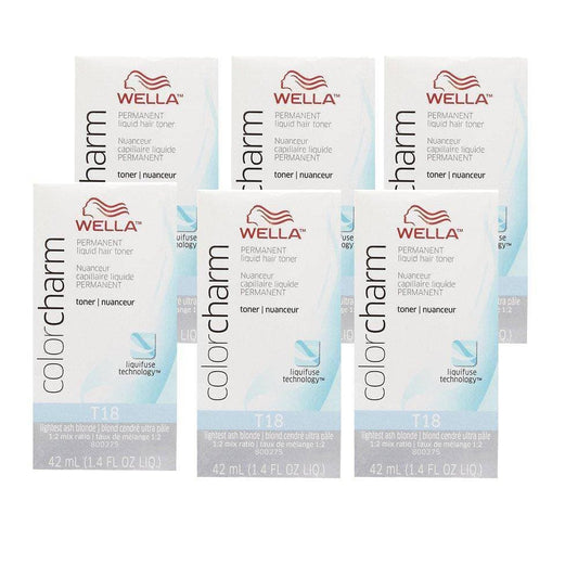 Wella Color Charm - T18 White Lady 6 Pack 1.4 oz-HairColorUSA.com