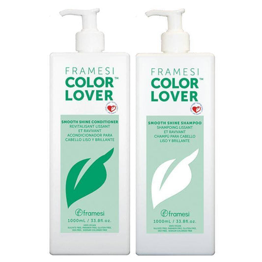 FRAMESI Color Lover Smooth Shine Shampoo Conditioner 33.8/Liter DUO
