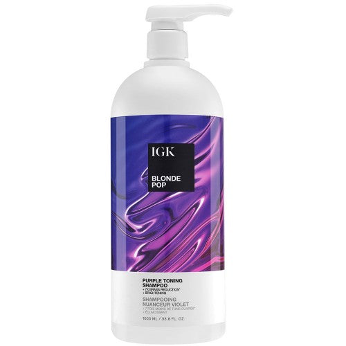 IGK BLONDE POP Purple Toning Shampoo 33.8oz