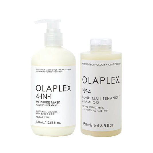 Olaplex No.4 Bond Maintenance Shampoo 8.5oz, 4-In-1 Bond Moisture Mask 12.55 oz