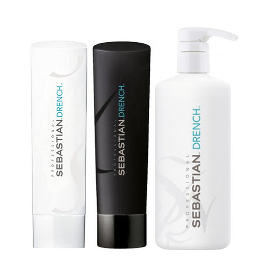 Sebastian Drench Moisturizing Shampoo & Conditioner 250 Ml + Treatment 500 Ml