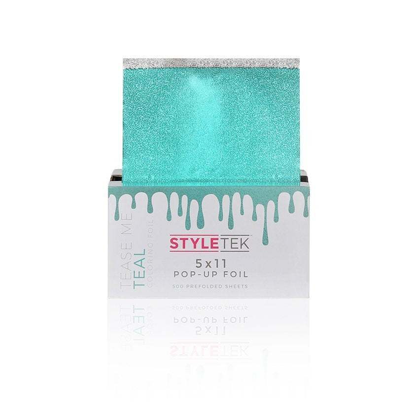 StyleTek Foils Tease Me Teal Colored Pop-Ups Embossed