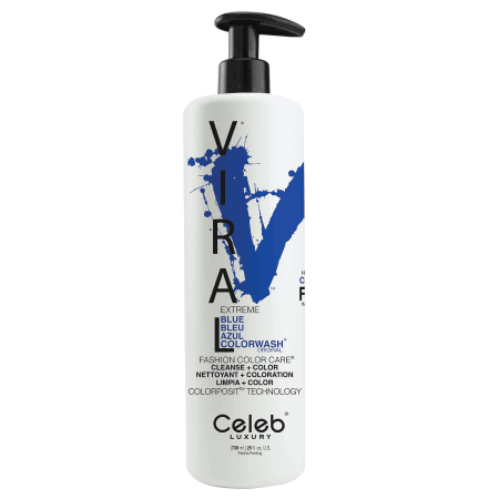 Celeb Luxury VIRAL COLORWASH, Extreme Blue, 25 fl.oz.