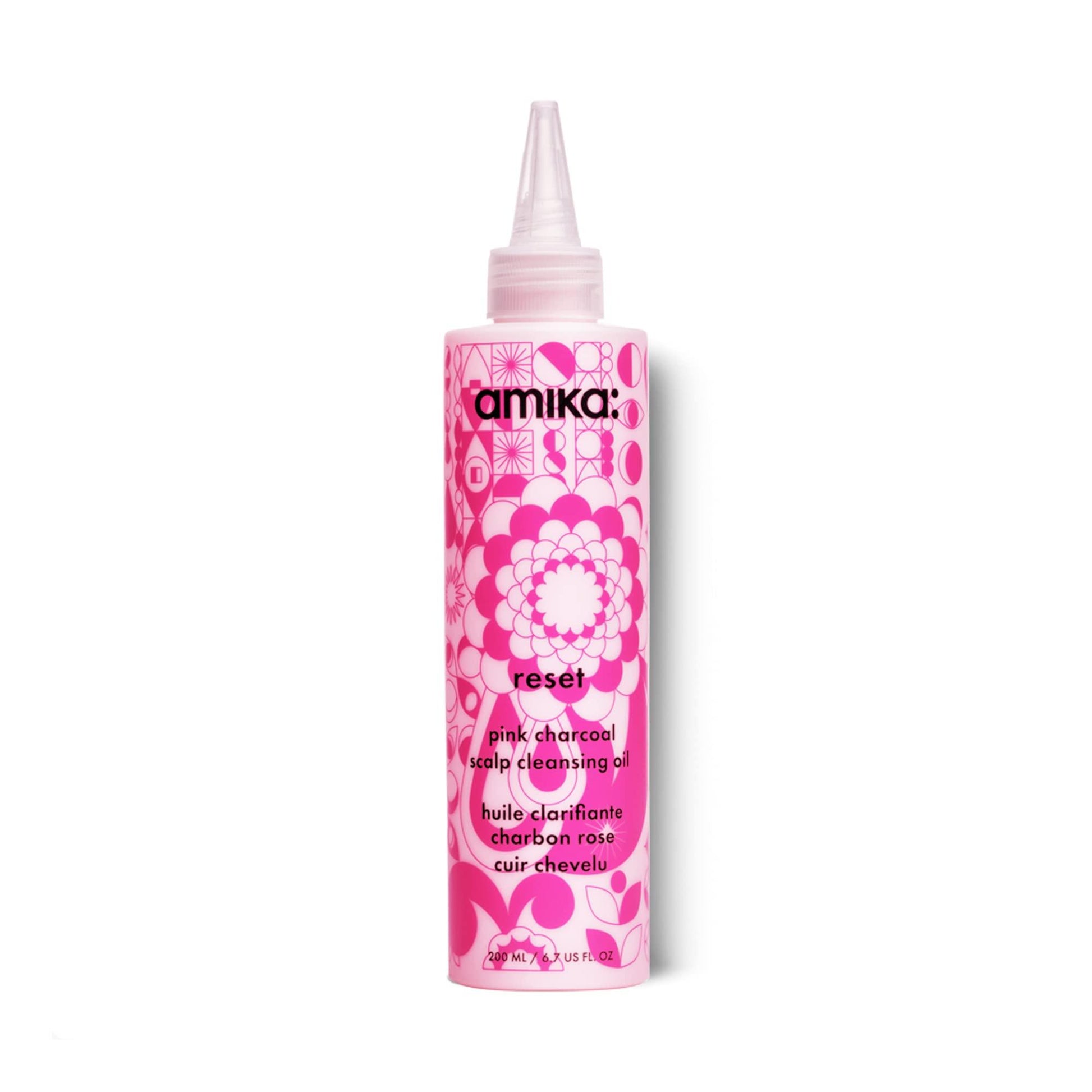 Amika Reset Pink Charcoal Scalp Cleansing Oil 6.7 oz - Amika | Hair Color USA