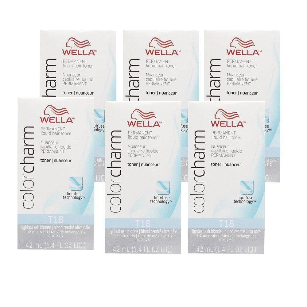 Wella Color Charm - T18 White Lady 6 Pack 1.4 oz