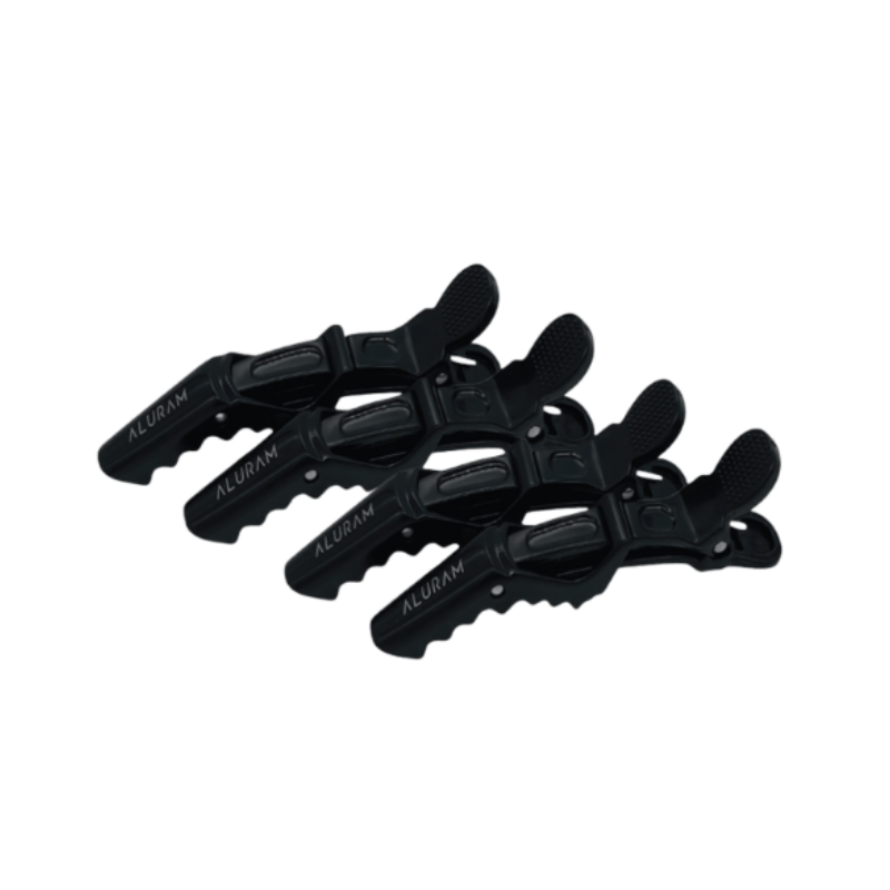 Aluram Alligator Clips Black Pack of 4 - Aluram | Hair Color USA
