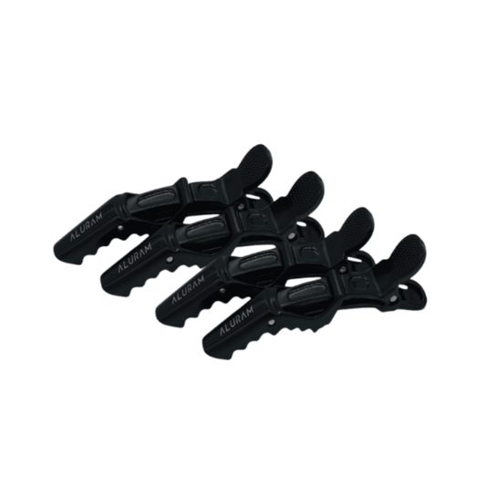 Aluram Alligator Clips Black Pack of 4 - Aluram | Hair Color USA