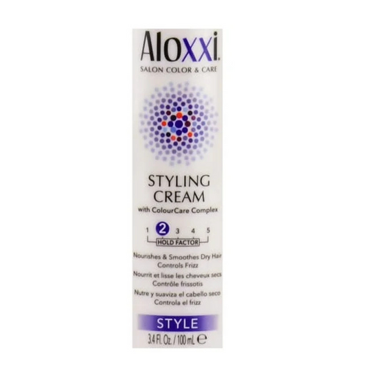 Aloxxi Color Care Styling Cream Hold #2 Nourished Smooth Dry Hair 3.4 oz