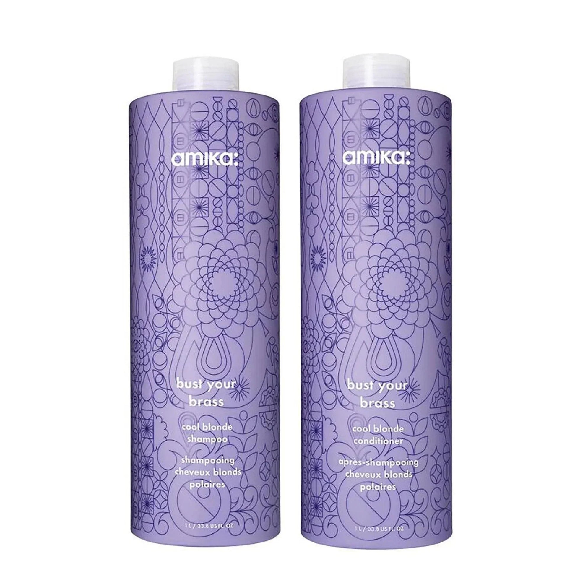 Amika Bust Your Brass Cool Blonde Repair Conditioner - Amika | View 2 | Hair Color USA