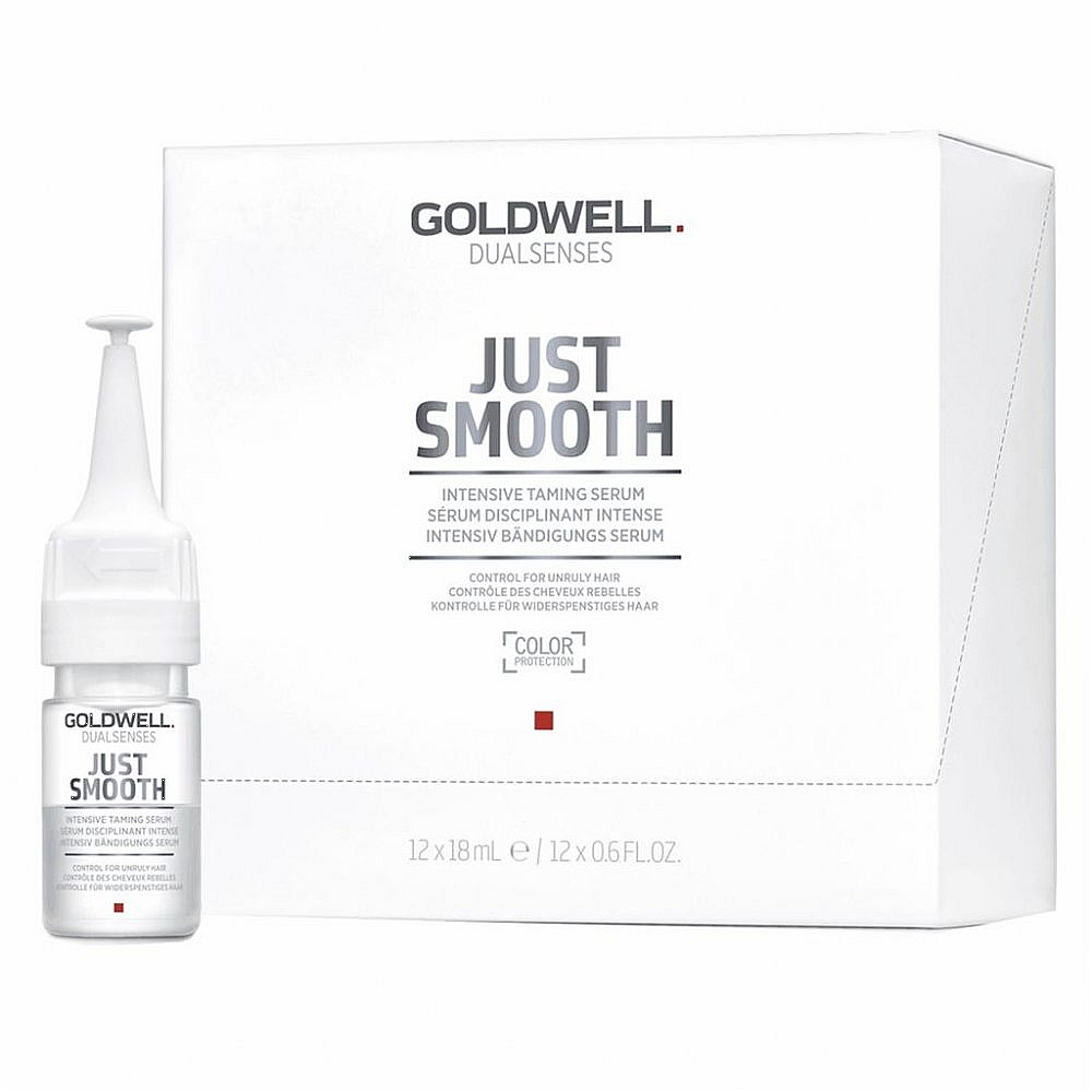 Goldwell Just Smooth Intensive Conditioning Serum - 12 Ampules, Each 12 x 18mL