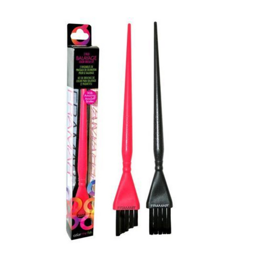 Framar 2pc Balayage Brush Set - Black, Pink