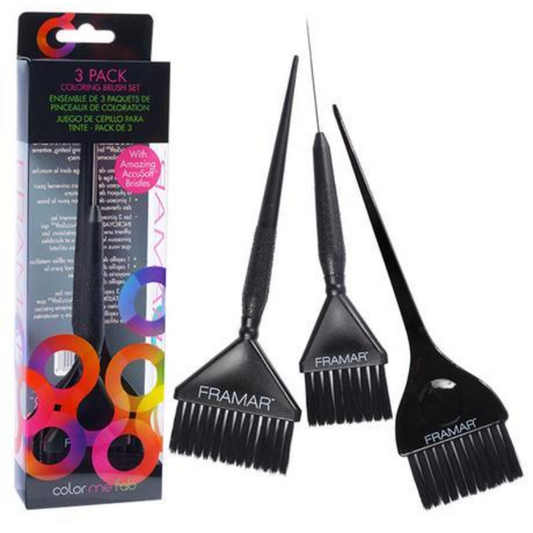Framar Variety Color Brush Set 3 Pack