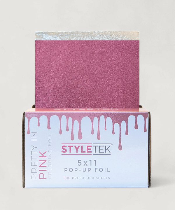Styletek Foils Sheets Hybrid Foil 20” Pink & Gray Print 4”X20” (100 Sheets)