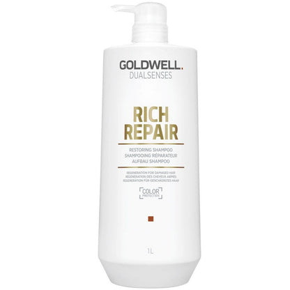 Goldwell DualSenses Rich Repair Restoring Shampoo - Goldwell | View 2 | Hair Color USA