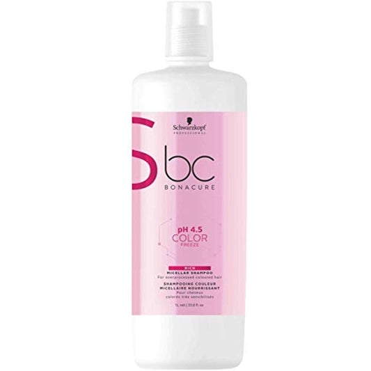 Schwarzkopf Bonacure Ph 4.5 Color Freeze Rich Micellar Shampoo 33.8 oz