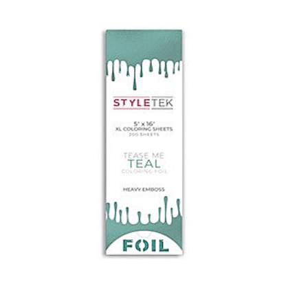Styletek Tease Me Teal Balayage XL Sheets 200ct 5x16 - StyleTek | View 2 | Hair Color USA