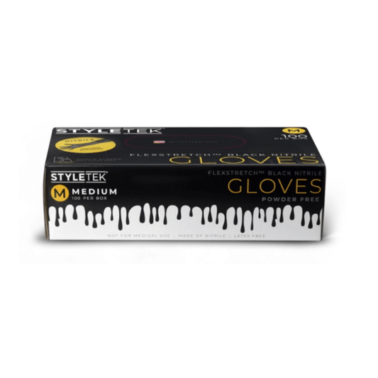 Styletek Black Nitrile Gloves 100pk - StyleTek | View 2 | Hair Color USA