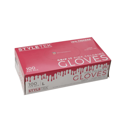 Styletek Pink Powder Free Gloves 100pk - StyleTek | Hair Color USA