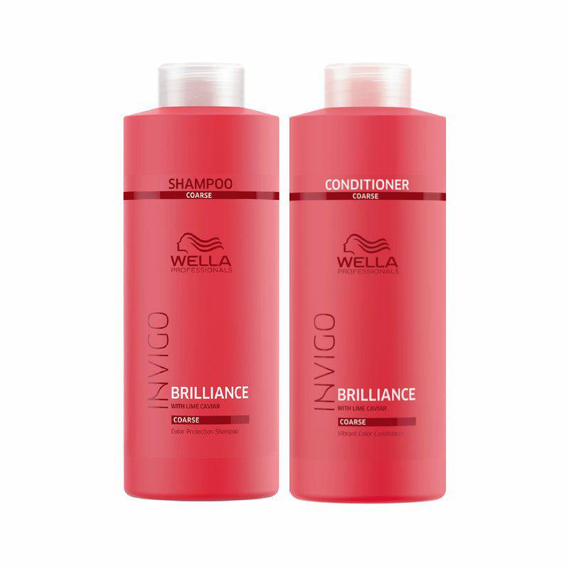 Wella Invigo Brilliance Shampoo & Conditioner Duo For Coarse Hair, 33.8oz