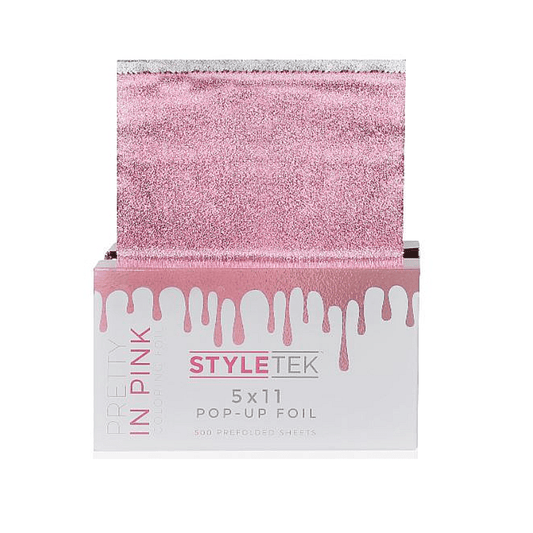 Styletek Pretty In Pink Embossed Pop-Up Foil 500ct 5x11 - StyleTek | Hair Color USA