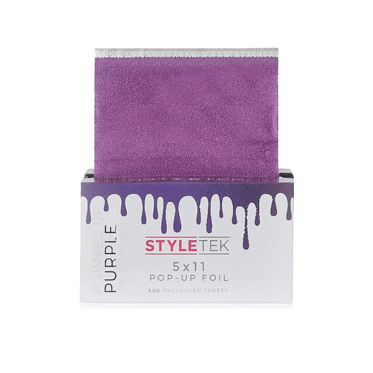 Styletek Plumped Up Purple Embossed Pop-Up Foil 500ct 5x11 - StyleTek | Hair Color USA