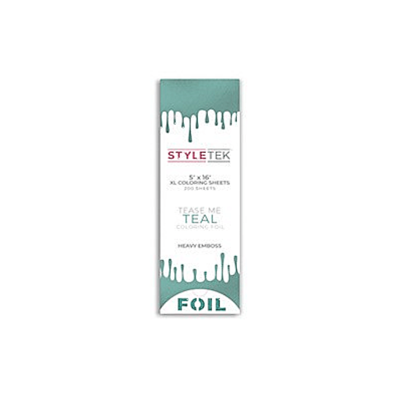 Styletek Tease Me Teal Balayage XL Sheets 200ct 5x16 - StyleTek | Hair Color USA