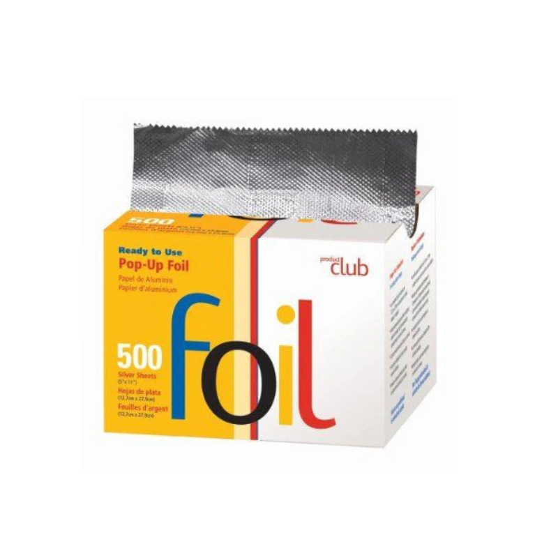 Product Club Silver Pop Up Foil Sheets 500ct 5"X11" - Product Club | Hair Color USA
