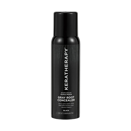 Keratherapy Perfect Match Gray Root Concealer - Black 3 oz