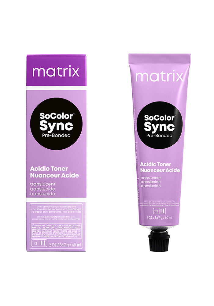 Matrix SoColor Sync Pre-Bonded Acidic Toner Translucent 3oz-HairColorUSA.com