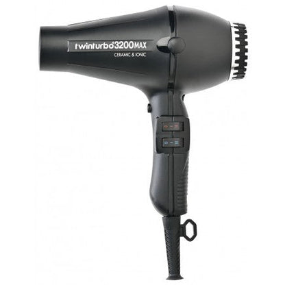 Turbo Power #323 Twin Turbo 3200Max Dryer - Black - Turbo Power | Hair Color USA