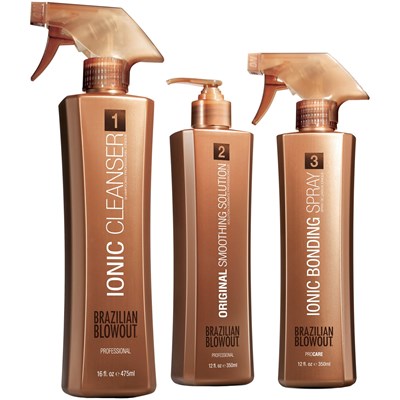 Brazilian Blowout 3-Step Professional Kit - Brazilian Blowout | Hair Color USA